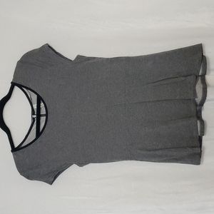 Pieces by Kensie Zipper Back Soft Cap Sleeve Top Size M